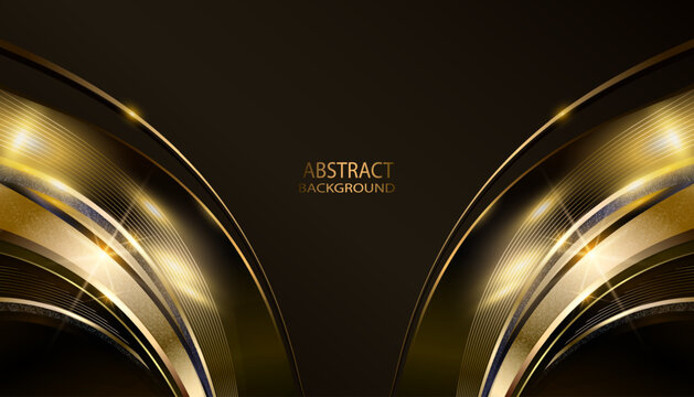LUXURY GOLD ABSTRACT BACKGROUND FOR MODERN AWWARD DESIGN. Perfect for banner, backdrop, precentation, flyer