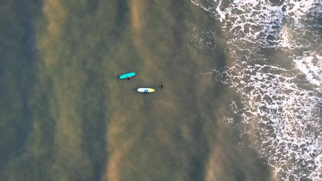 Water sports, Beach Surfing, malpe Beach, Drone View
