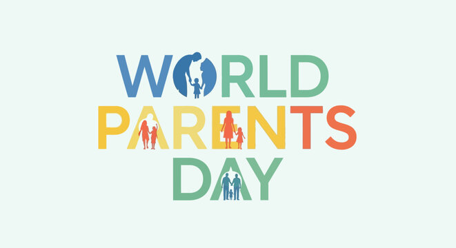 World Parents Day celebration logo design.