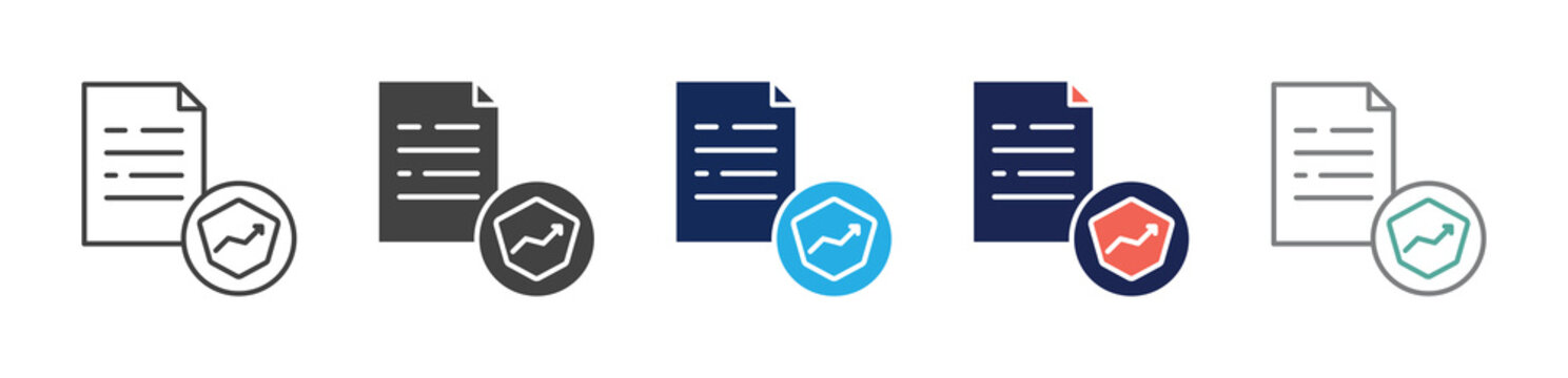 s-corp icon set consisting of multiple styles. vector illustration