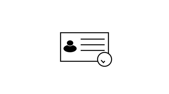 User profile icon sequence with checkmark confirmation flat vector illustration