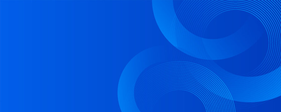Blue gradient abstract circle shape background.