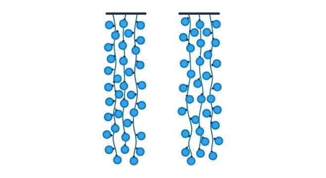Blue String Lights Garland Decoration, Party Lights, Outdoor Lighting, Festive Ambiance