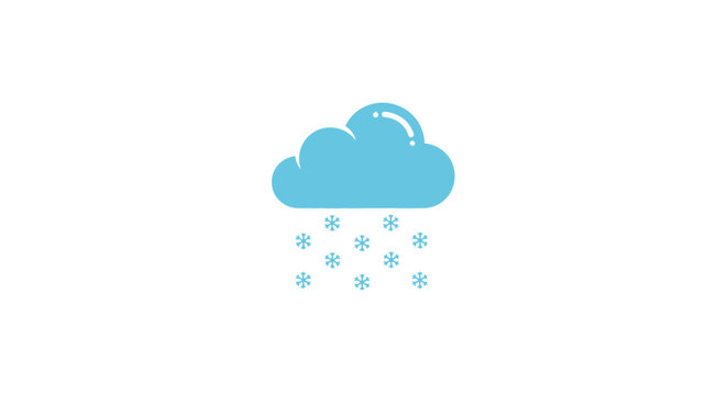 Rain Cloud Weather Forecast Symbol.