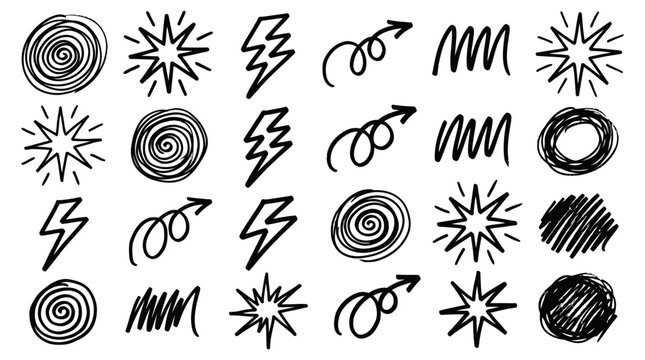 Fashionable women's apparel and accessory silhouette set, ideal for design projects and style guides