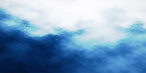 A fluffy white cloudscape drifts across a bright summer heaven as the sun illuminates a high blue sky and clear day atmosphere for a beautiful nature background © Pixel Art