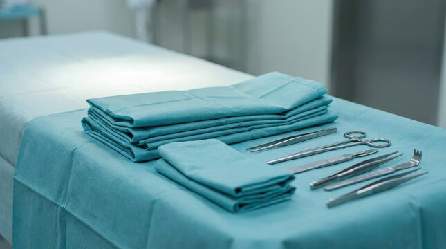 Surgeon surgery surgical instrument operating room sterile drape medical tool hospital clinic healthcare surgical tray surgical instrument set sterile drape operating room for surgeon with calm