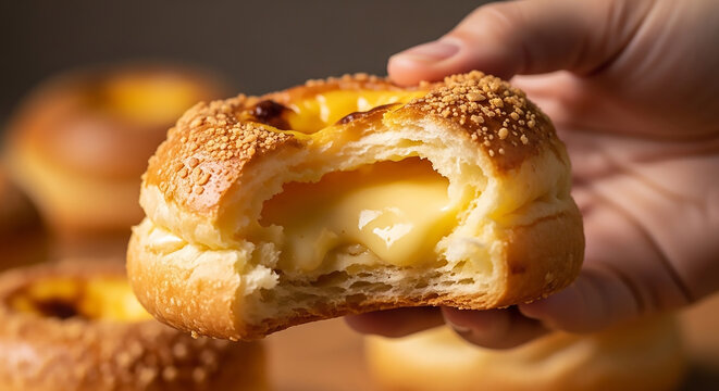 Custard Cream Puff