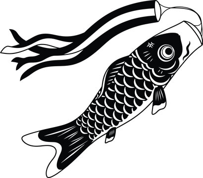 A cartoon vector illustration of a pike fish isolated on white, featuring a blue aquatic nature design perfect for marine, ocean, and underwater wildlife icons