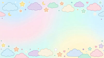 Obraz premium a cute pastel background