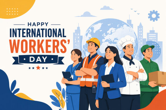 Workers from different professions gather to celebrate International Workers Day