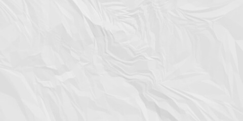 Fototapeta premium White paper wrinkled texture for background space. Rough white paper. Paper texture, recycled creased paper background.