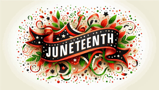 Festive Juneteenth Celebration Banner Design