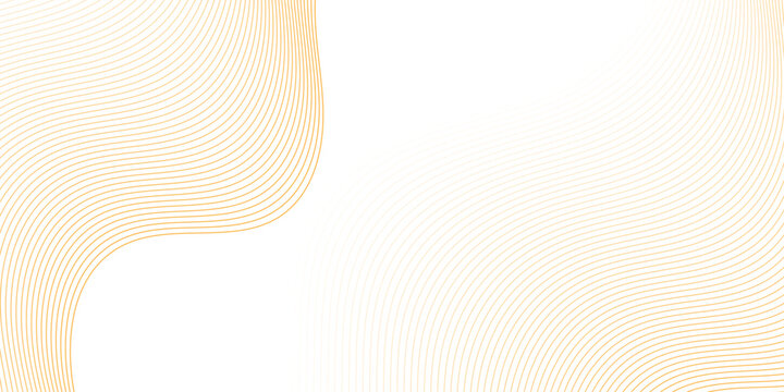 Modern abstract wave digital orange and white geometric technology. Abstract line wave gradient poster blend background vector.