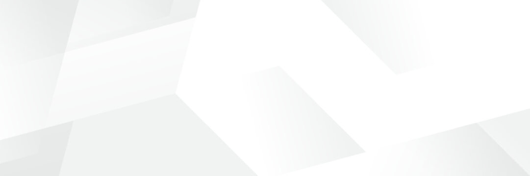 Abstract pattern white geometric banner design background.