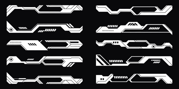 Sci Fi Futuristic HUD Dashboard Display, Virtual Reality Technology Screen User Interface Set with Data Statistics and Infographic Elements, High Tech Vector Graphic Design