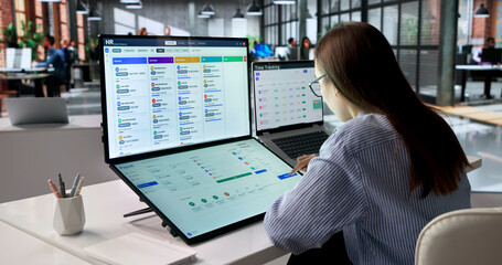 Young Woman Using Laptop