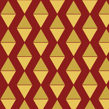 Thai Interlocking Triangle Geometric Seamless Pattern