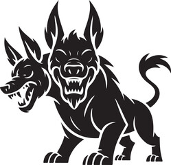 Obraz premium Cerberus, Greek Mythical Creature of the Underworld