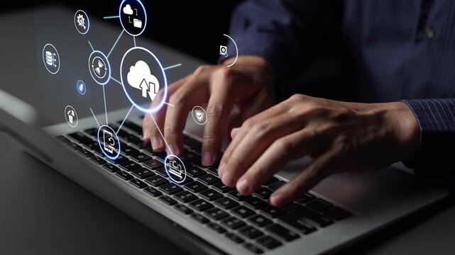 Cloud backup system connects devices through a secure data backup network. Data backup ensures protection, data backup reliability, and recovery. Funnel