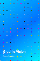 Abstract blue polka dot vector seamless pattern background Vector © TANZIM22