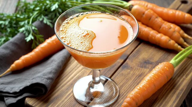Carrot Juice Delight - A Refreshing and Healthy Drink Recipe.