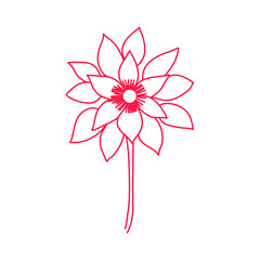 Fototapeta premium Illustration of flower isolated