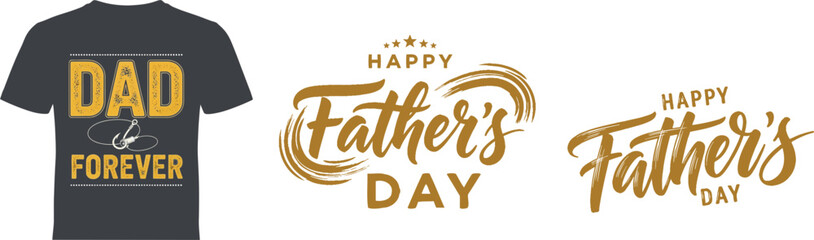 Happy father's day celebrate dad with stylish apparel festive greetings © Shahinur