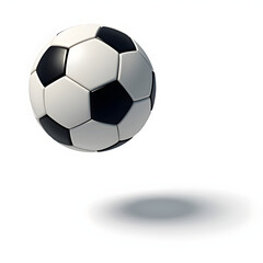 Naklejka premium Floating Soccer Ball – Minimal Levitation Sports Product Shot