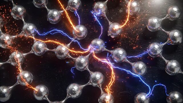 Neural Network Concept with Electrical Sparking Between Metallic Nodes