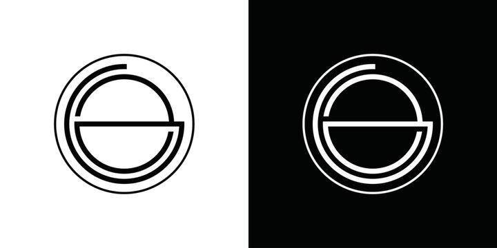 simple vector initial letter gz logo