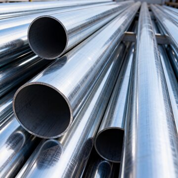 Large diameter metallic pipes for industrial construction