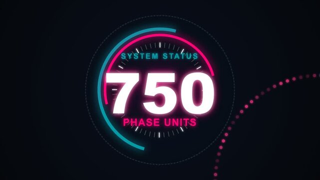 Neon Digital Status Indicators Displayed in Motion.