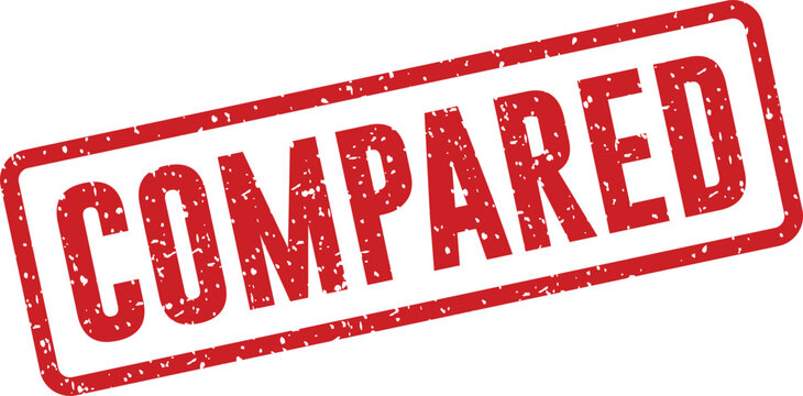 Red 'compared' stamp illustration
