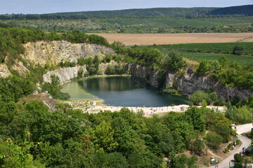 Fototapeta premium Natural monument Lom Janicuv vrch swimming pool Mikulov South Moravia