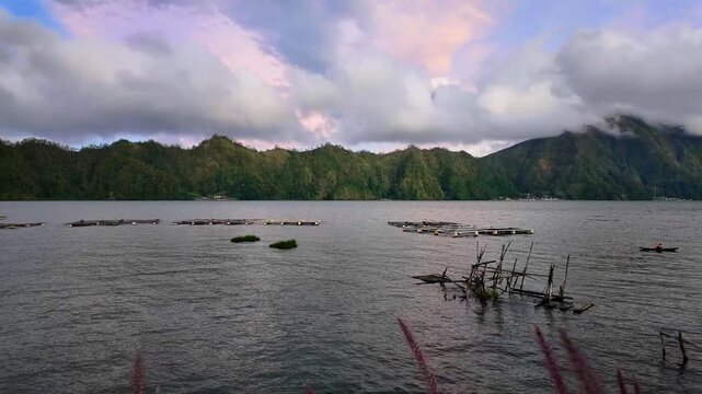 Motion-lapse of Lake Batur Kintamani, Bali, Bangli Regency of Bali, Indonesia #00