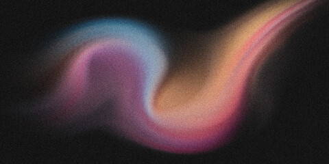 Abstract Swirling Nebula Cloud with Colorful Grainy Texture © vectodi