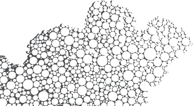 Black and white circle pattern background