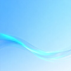Obraz premium Abstract blue wave flowing on light background
