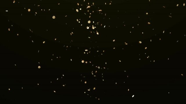 Black 000000 Hex Code Particles Falling Petals Rain Twinkle Glitter Sparkles CopySpace For Ads Backgrounds seamless loop animation medical commercial intro opener brand motion graphics clean modern