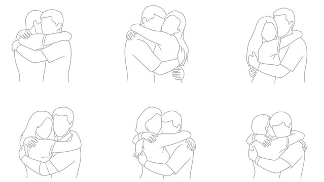Couple hugging embrace love connection tender moment intimacy relationship affection closeness romantic partners together.