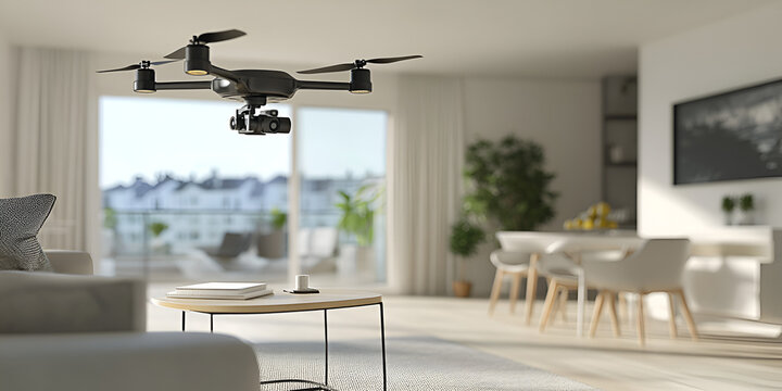 Compact Home Drone Scanning Room Layout for Smart Home Mapping and Intelligent Indoor Navigation System