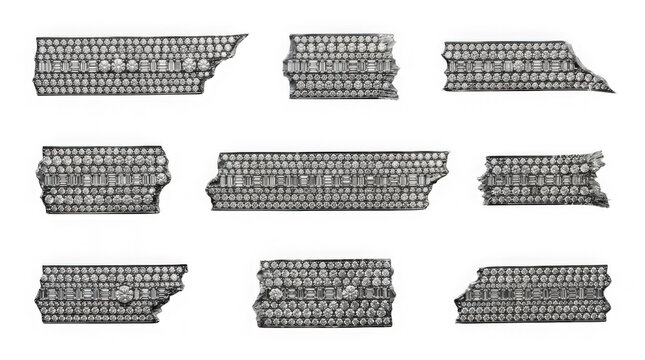 Abstract grey static noise pattern washi tape, vintage television screen texture masking tape for retro and technological themed designs, glitch effect adhesive tape.