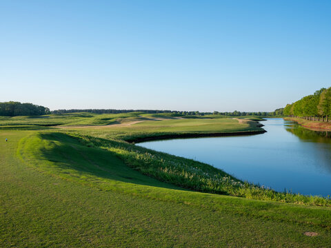 Teebox on the Robert Trent Jones Golf Trail in Alabama