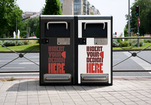 Urban Waste Container Solutions Mockup