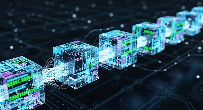 Blockchain technology data network connection