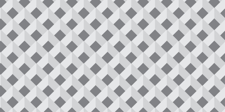 Abstract square geometric cube creative concept triangle overlap square technology background 3d modeling cubes Illustration decoration seamless black and white material pattern square design.