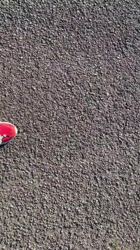 walking on the road