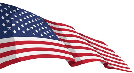 Celebrating flag day usa a vibrant american flag waving with patriotic pride