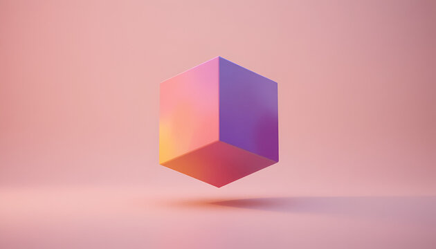 abstract colorful cubes